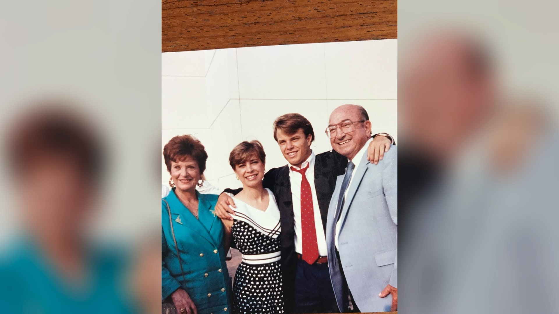 Christopher Parsons of College Planning Center as a young man with his grandfather — the lifelong salesman whose story inspired this essay on AI, adaptation, and what today's high school and college students need to know about the changing job market.