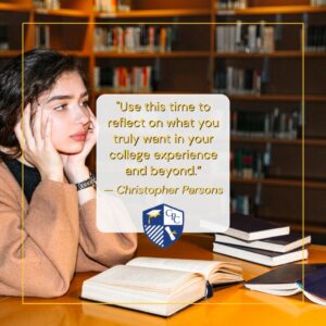The expert college consultant of the College Planning Center reminds high school students of the importance of utilizing available resources such as college fairs, guidance counselors, and online tools to gather information and support. 