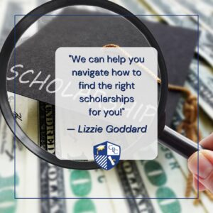 High school students can find scholarships in their local community that are sponsored by local businesses or organizations.